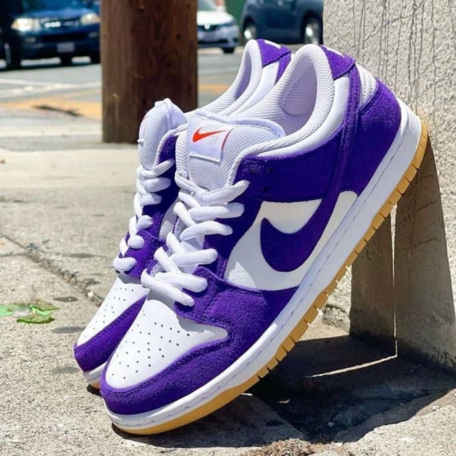 giày nike sb dunk low pro iso 'orange label court purple' dv5464-500