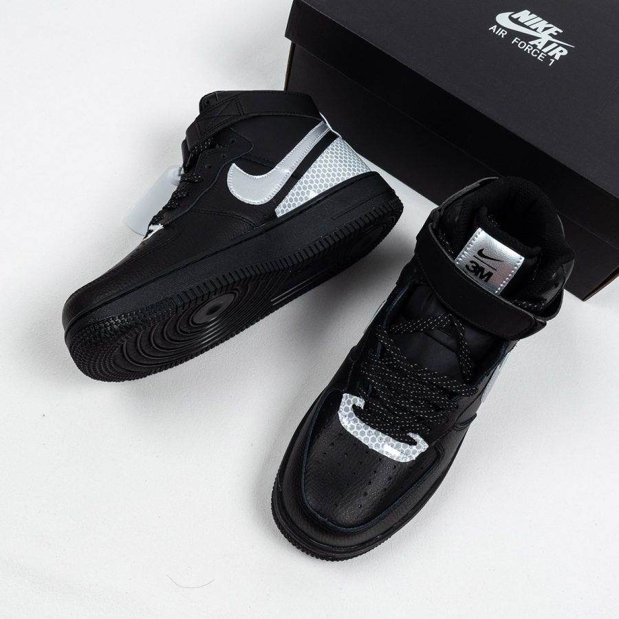 giày nike x 3m air force 1 high 'black' cu4159-001