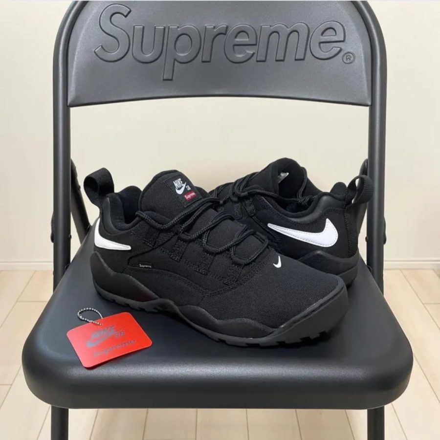 giày nike x supreme sb darwin low 'black' fq3000-001