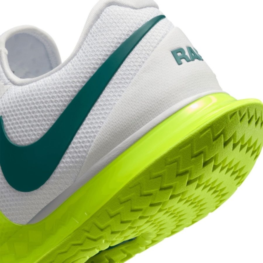 giày nikecourt zoom vapor cage 4 rafa 'white volt geode teal' dd1579-107