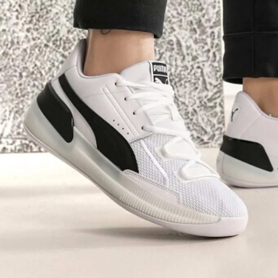 giày puma clyde hardwood team 'white black' 194454-01