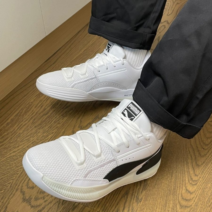 giày puma clyde hardwood team 'white black' 194454-01