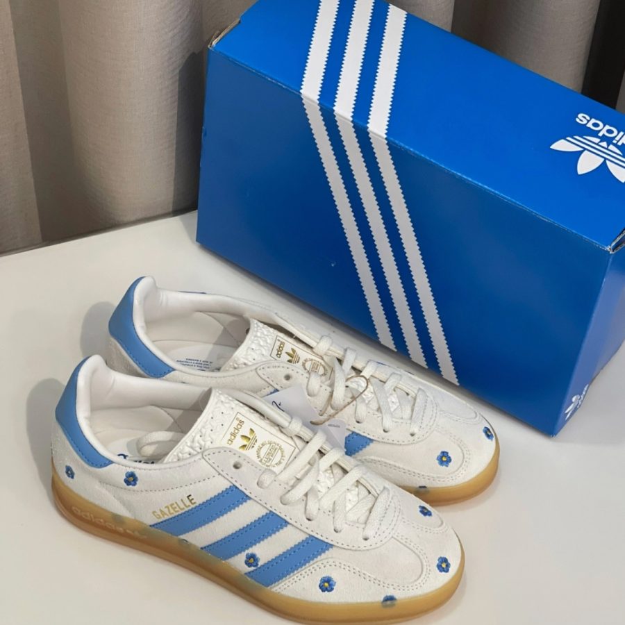 giày adidas gazelle indoor floral 'white blue' if4491