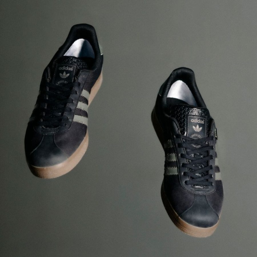 giày adidas gazelle gtx 'black utility grey gum' jr2727