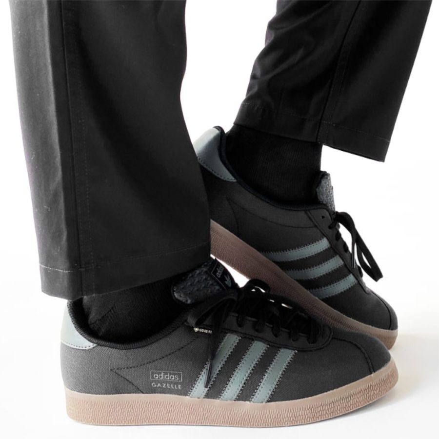 giày adidas gazelle gtx 'black utility grey gum' jr2727