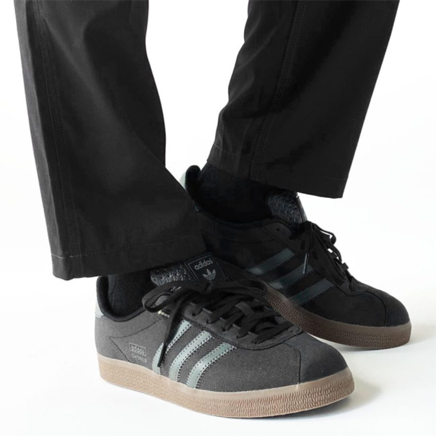 giày adidas gazelle gtx 'black utility grey gum' jr2727