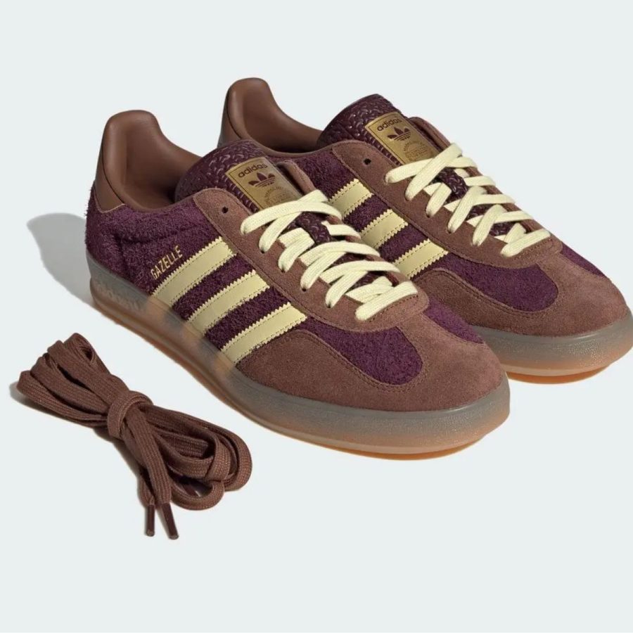 giày adidas gazelle indoor 'maroon almost yellow' ji0324