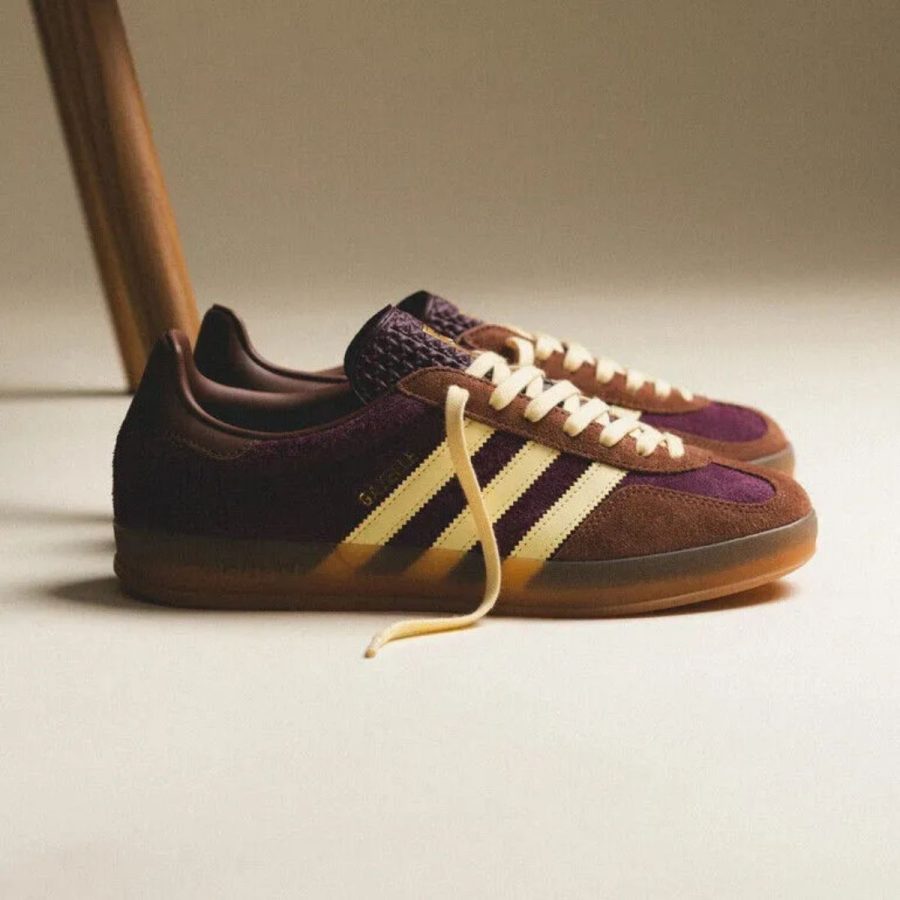 giày adidas gazelle indoor 'maroon almost yellow' ji0324