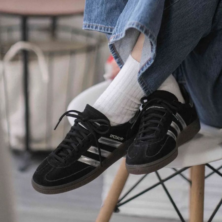giày adidas handball spezial 'black silver gum' jp5356