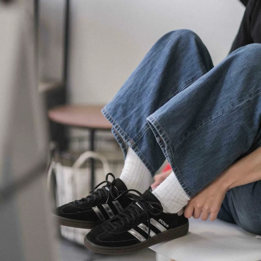 giày adidas handball spezial 'black silver gum' jp5356