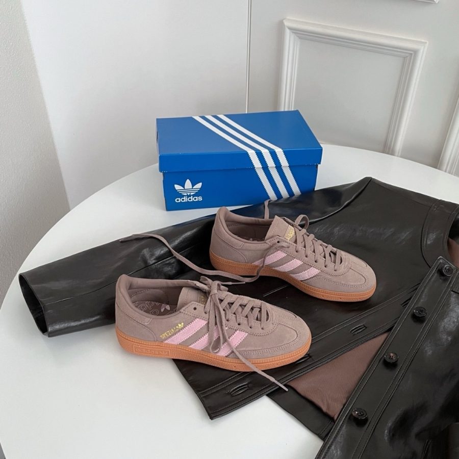 giày adidas handball spezial 'chalky brown clear pink' jr3082