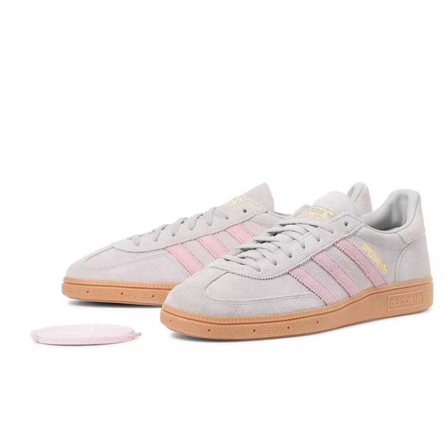 giày adidas handball spezial 'grey two clear pink' jr3083