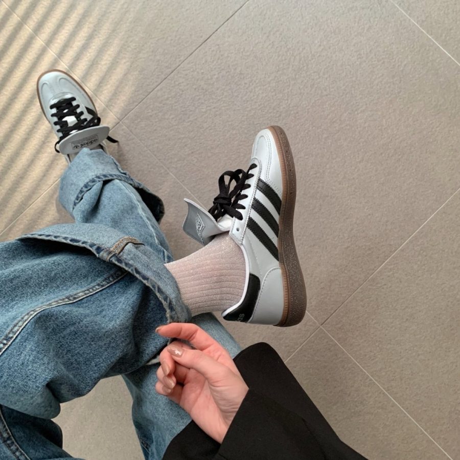 giày adidas handball spezial lt 'silver core black' js0599