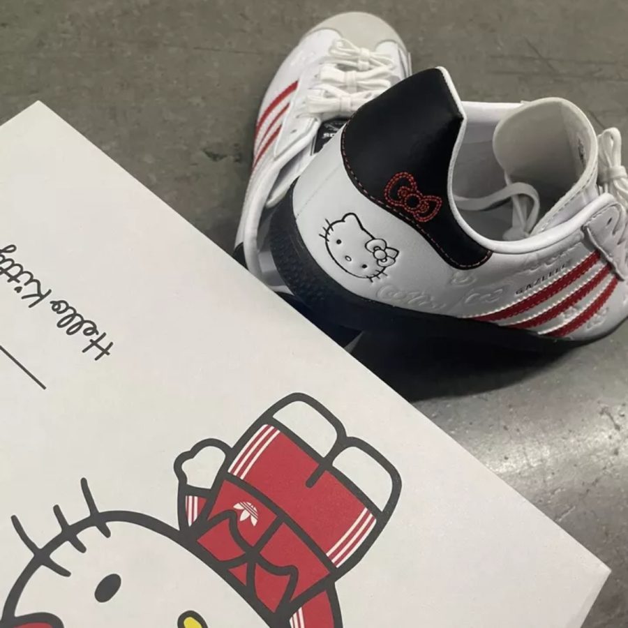 giày adidas hello kitty x gazelle j '50th anniversary' ih9953