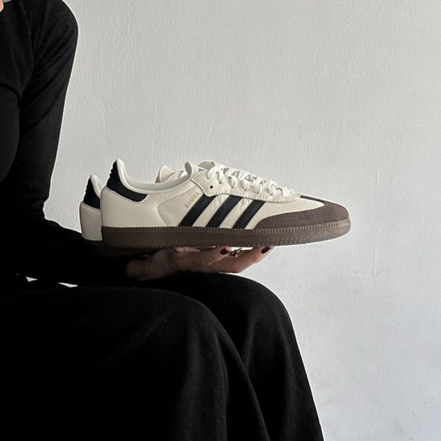 giày adidas samba og 'white black gum' jr2658