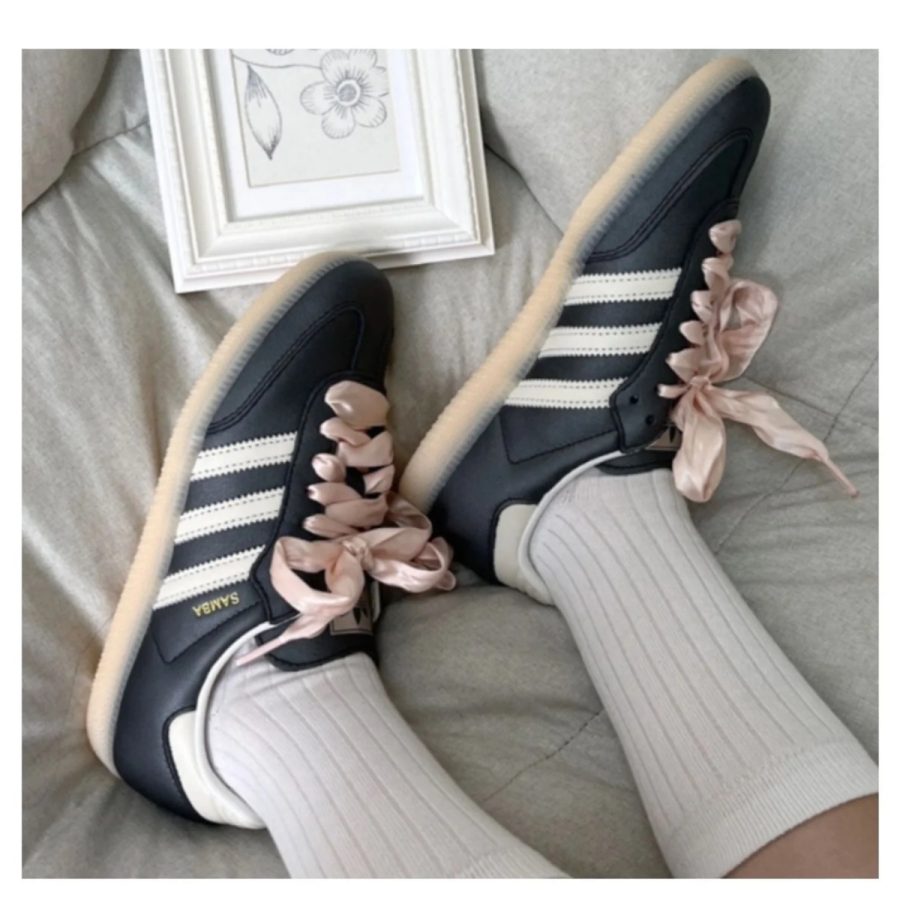 giày adidas samba og ‘black pink ribbon laces’ ih8047