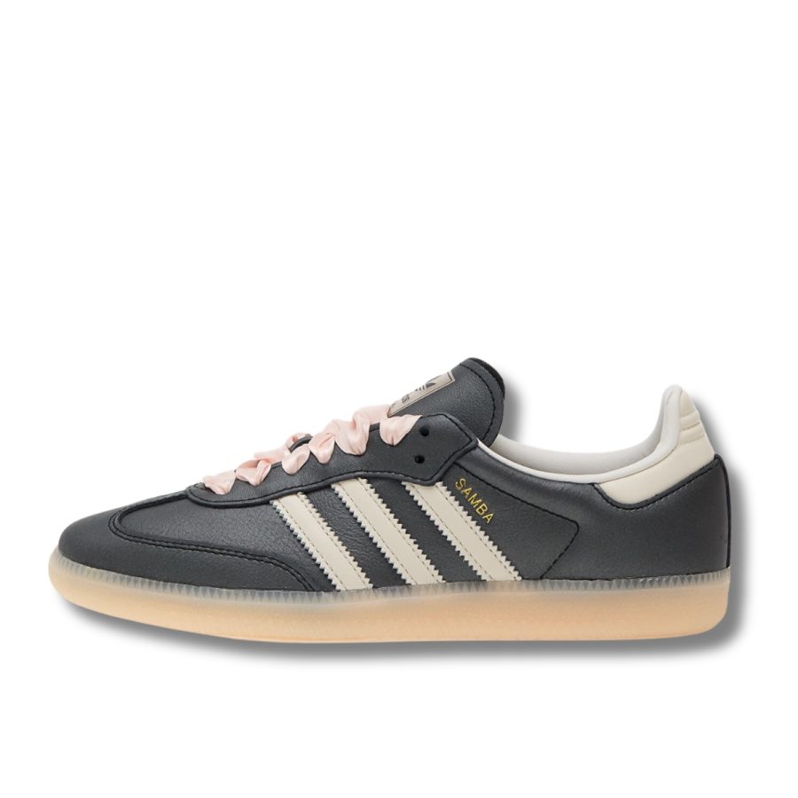 giày adidas samba og ‘black pink ribbon laces’ ih8047