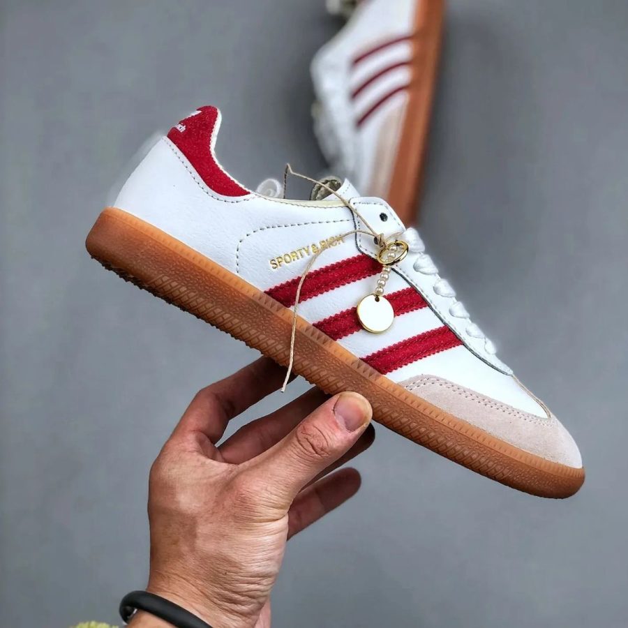 giày adidas sporty & rich x samba og 'white core burgundy' if5660