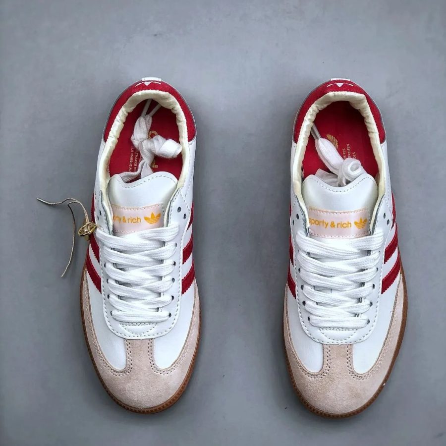 giày adidas sporty & rich x samba og 'white core burgundy' if5660