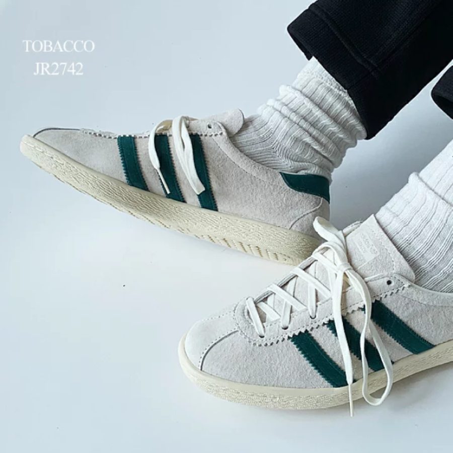 giày adidas tobacco 'off-white college green' jr2742