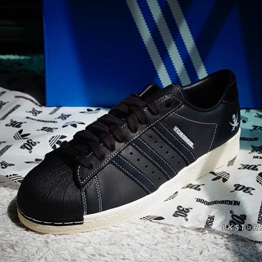 giày adidas originals superstar x neighborhood 'black white' id8650