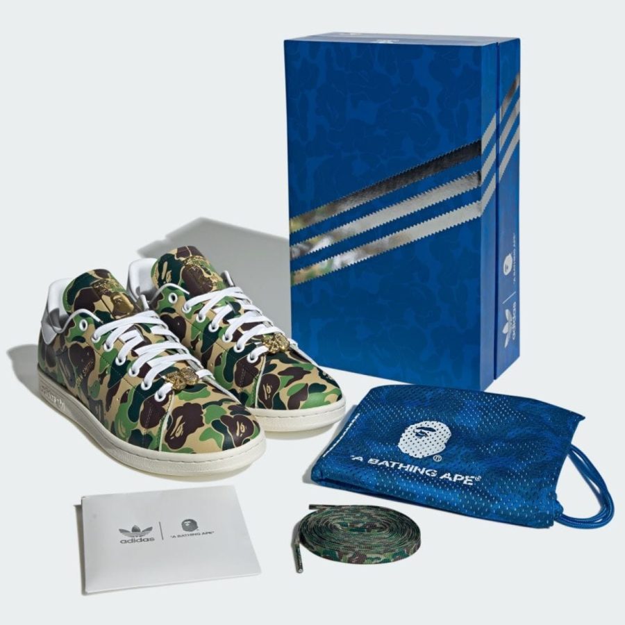 giày adidas x a bathing ape stan smith '30th anniversary - abc camo' ig8949