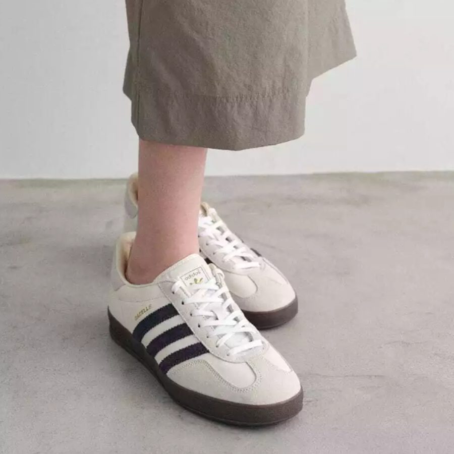 giày adidas x emmi gazelle indoor 'white brown' ih8548