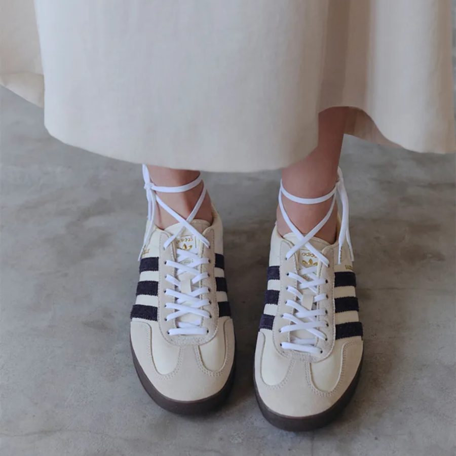 giày adidas x emmi gazelle indoor 'white brown' ih8548