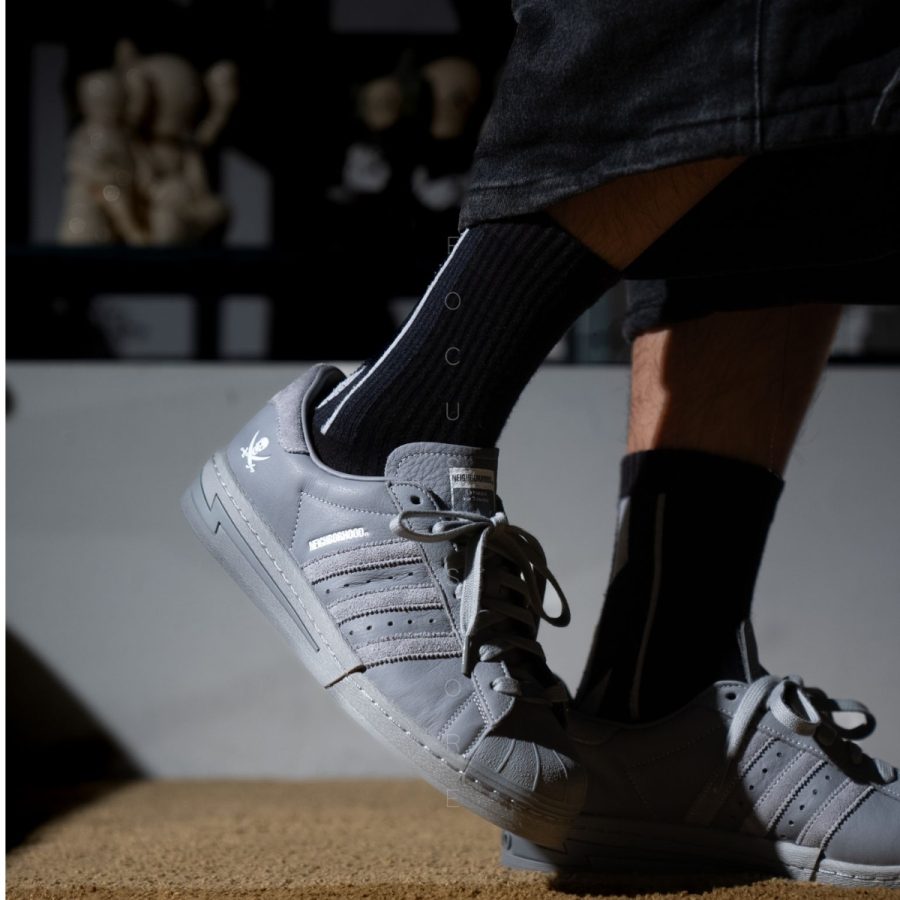 giày adidas x neighborhood superstar 'cement grey' ie6115