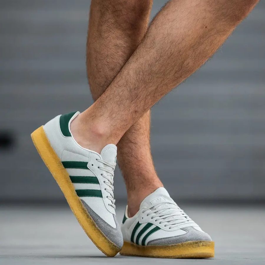 giày adidas x ronnie fieg x clarks 8th street samba 'chalk white' id7297