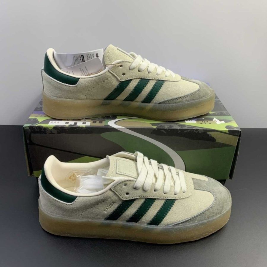 giày adidas x ronnie fieg x clarks 8th street samba 'chalk white' id7297