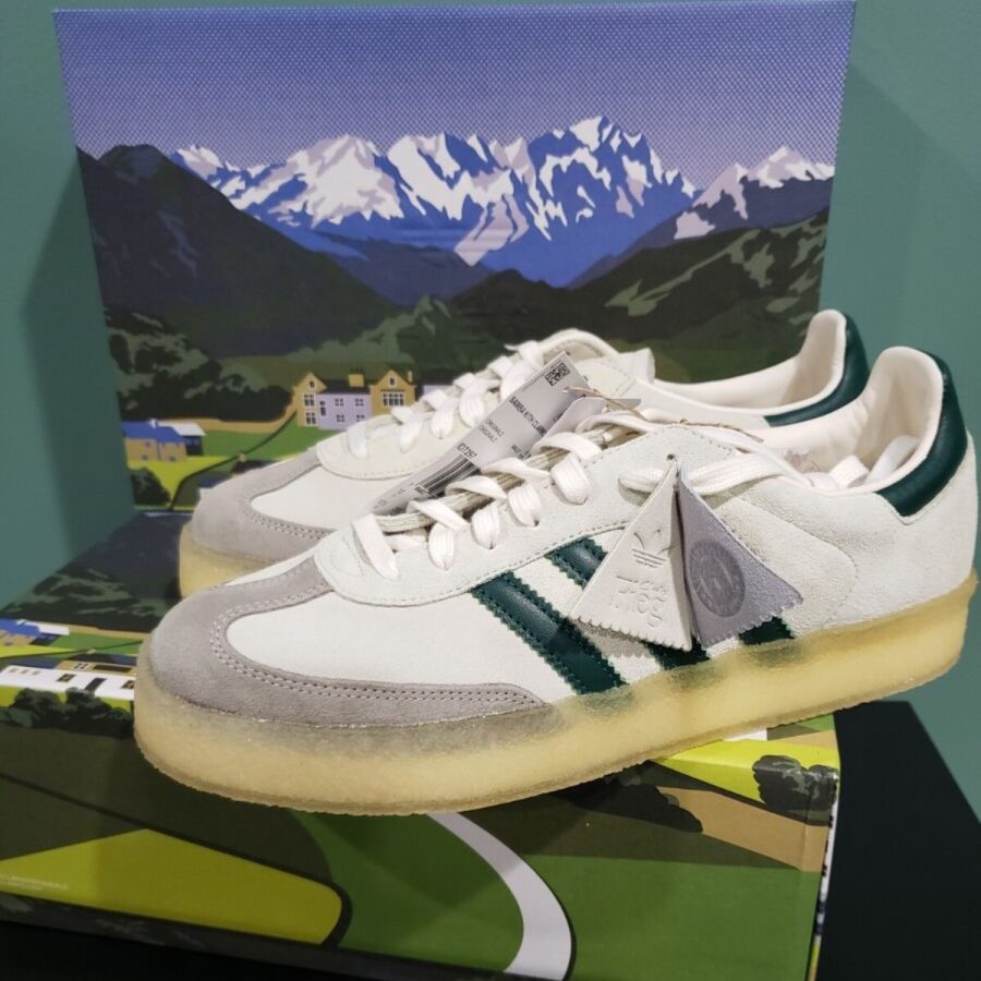 giày adidas x ronnie fieg x clarks 8th street samba 'chalk white' id7297