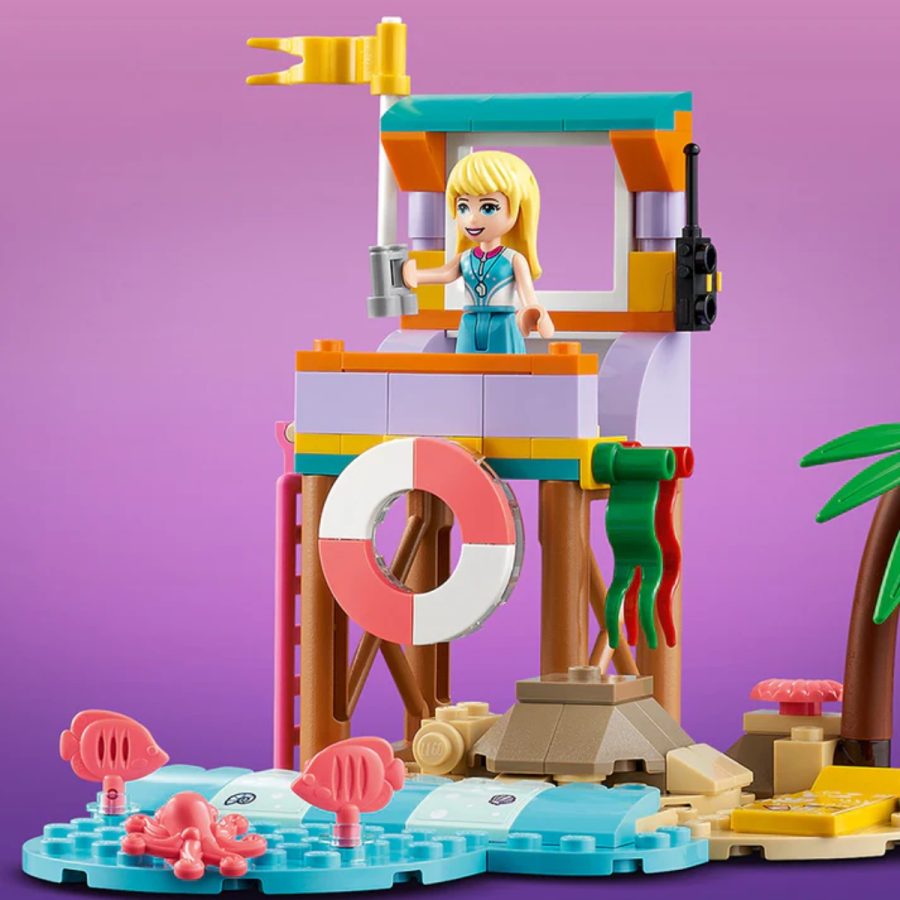 lego friends khu lướt sóng bãi biển của stephanie 41710