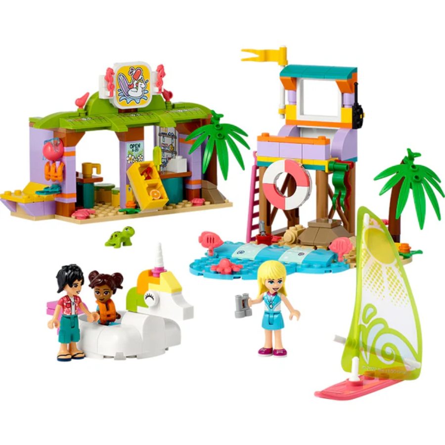 lego friends khu lướt sóng bãi biển của stephanie 41710