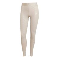 quần adidas hyperglam full-length emboss leggings - wonder beige ik5499