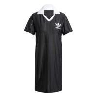 váy adidas adicolor 3-stripes pinstripe dress - black ix5510