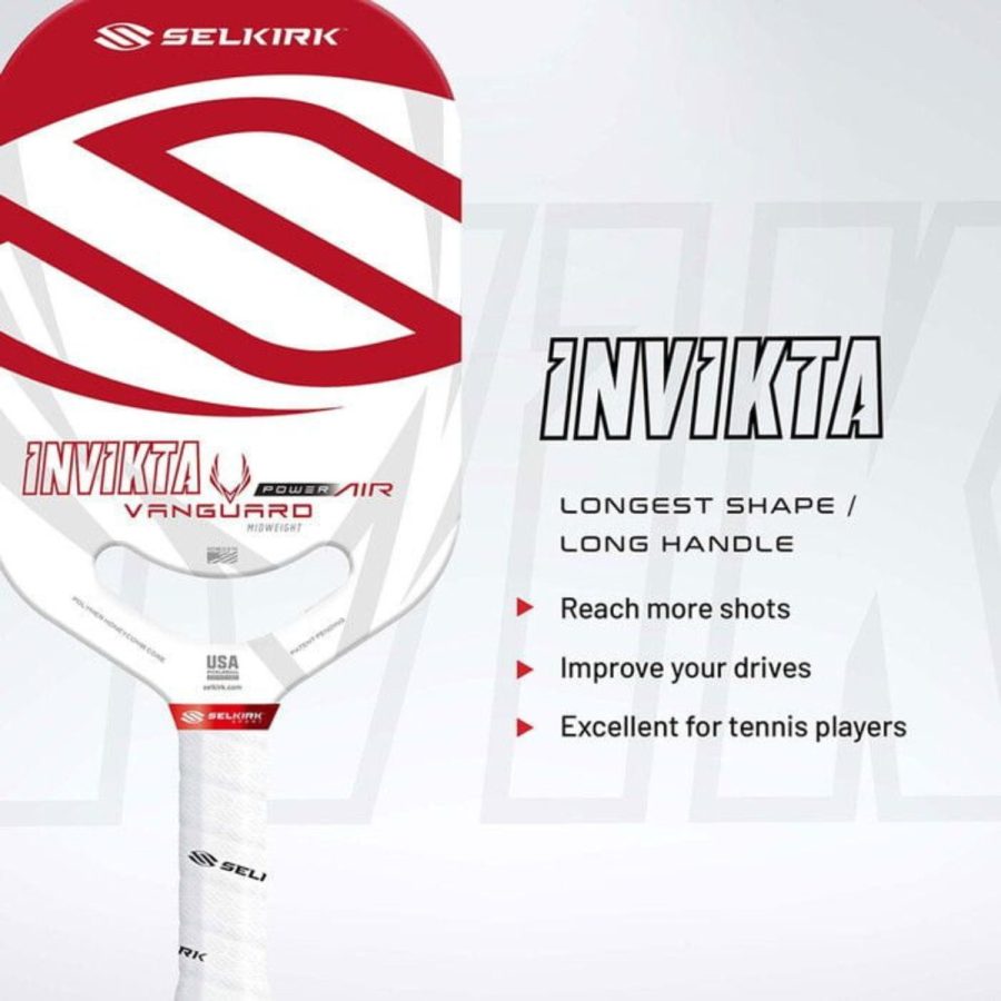 vợt pickleball selkirk vanguard power air invikta red white