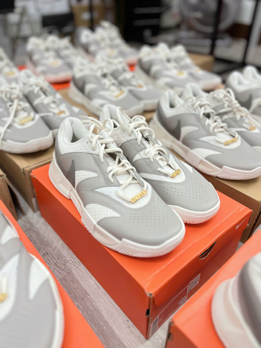 giày tennis/pickleball nikecourt lite 4 premium 'gold flair pack' fz1220-001