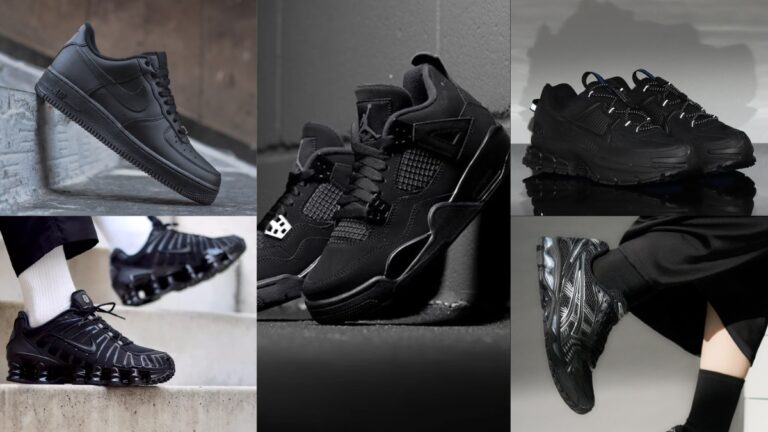 10+ mẫu giày Sneaker màu đen đẹp nhất 2024