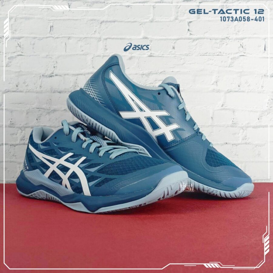 giày asics gel tactic 12 'vintage indigo' 1073a058-401