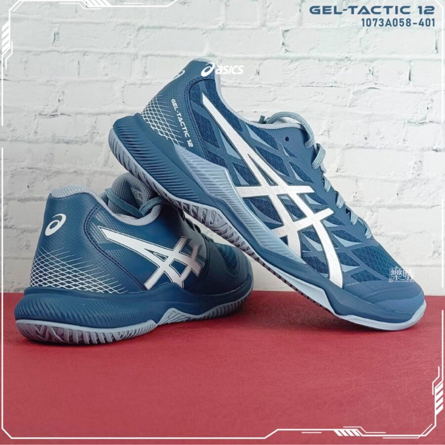 giày asics gel tactic 12 'vintage indigo' 1073a058-401