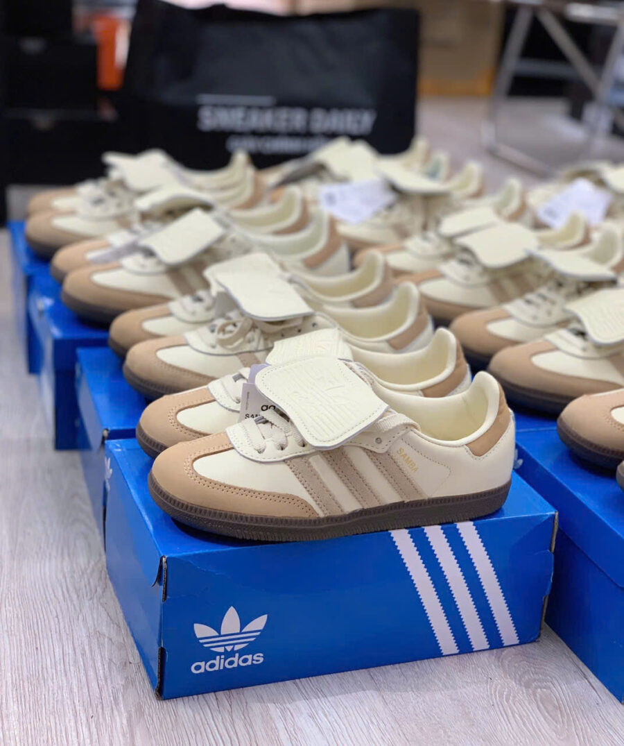 giày adidas samba lt w cream white sand gold jh5706