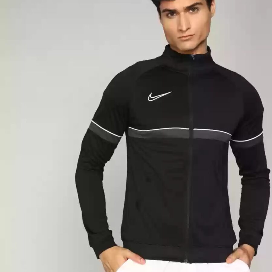 áo nike full sleeve colorblock men jacket black cw6114-014