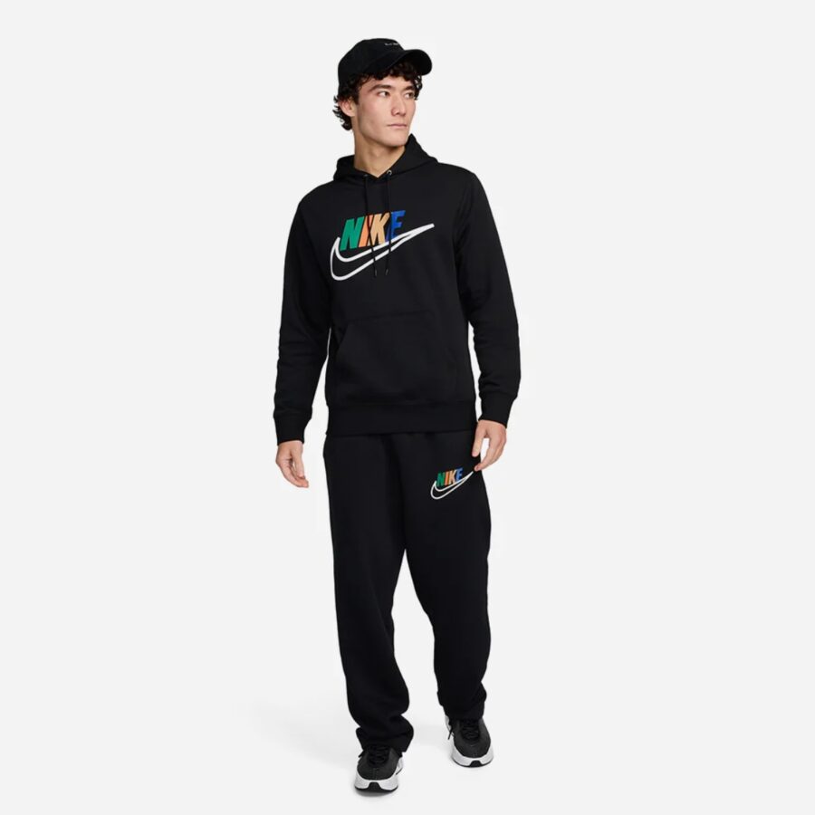 áo nike hoodie nam club futura đen fz0773-010