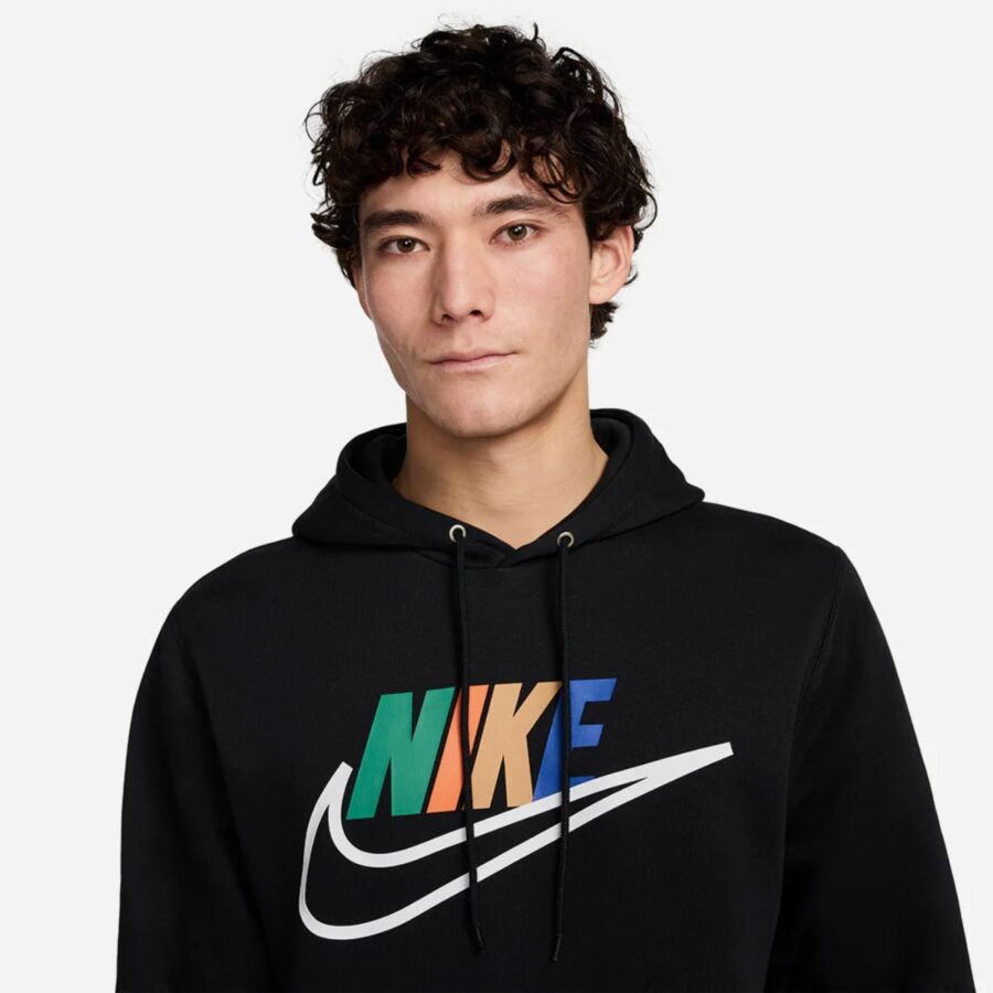 áo nike hoodie nam club futura đen fz0773-010