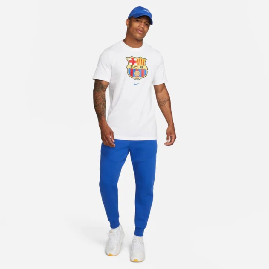 áo nike barcelona 2023 crest tee 'white' fd3065-100