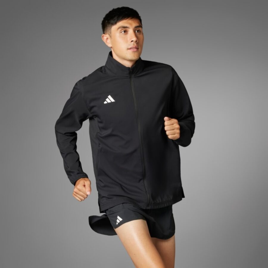 áo adidas adizero essentials running jacket asia sizing 'black' it7585