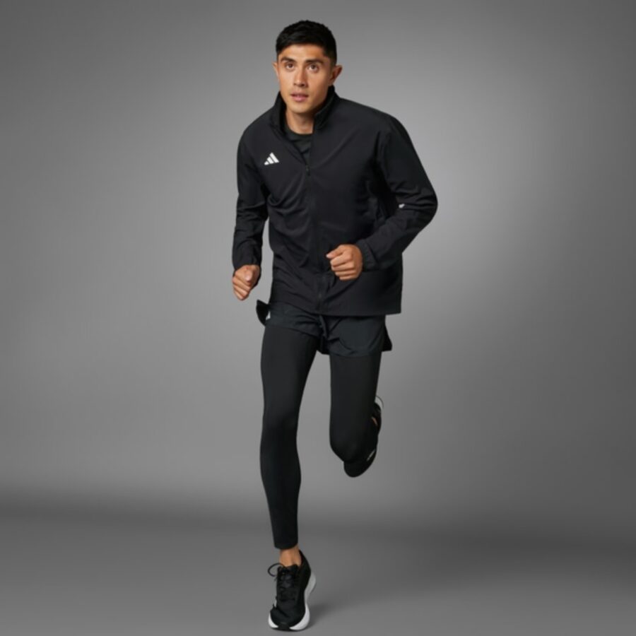 áo adidas adizero essentials running jacket asia sizing 'black' it7585