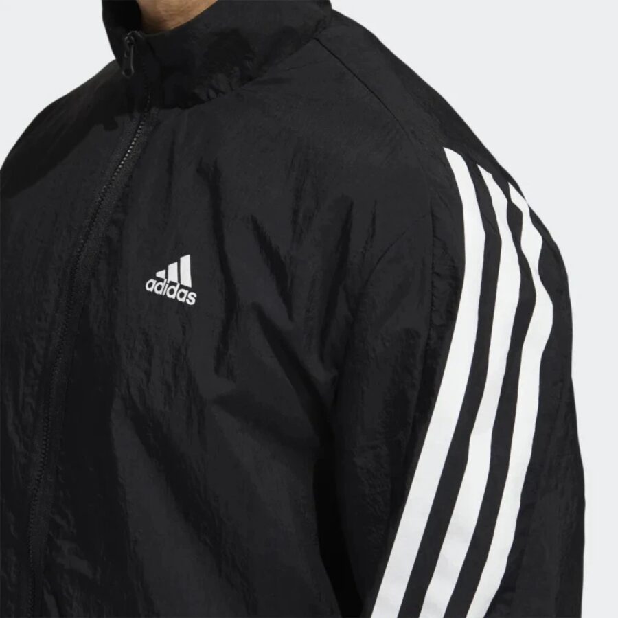 áo adidas future icons 3-stripes woven track top đen hj9944