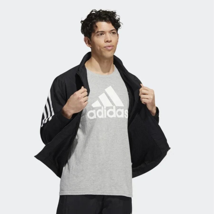 áo adidas future icons 3-stripes woven track top đen hj9944
